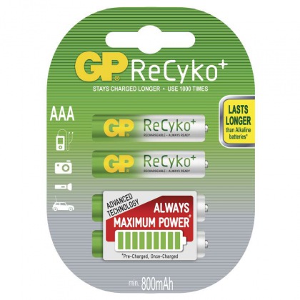 Nabíjecí baterie GP ReCyko+ HR03 (AAA), blistr
