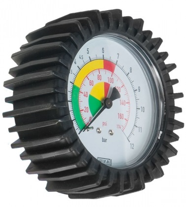 Náhradní manometr pro pneuhustič PRO Ø 80 mm, cejchovatelný