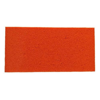Náhradní povrch houba velmi jemná, 280 x 140 x 18 mm, oranžová