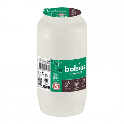 Náplň Bolsius olej do kahance, 100h, 317g, 67x140mm, bílá