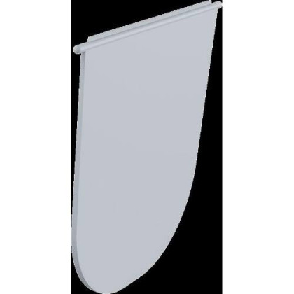 ND klapka šedá, lapač střešních splavenin 300×155/125/110 mm přímý