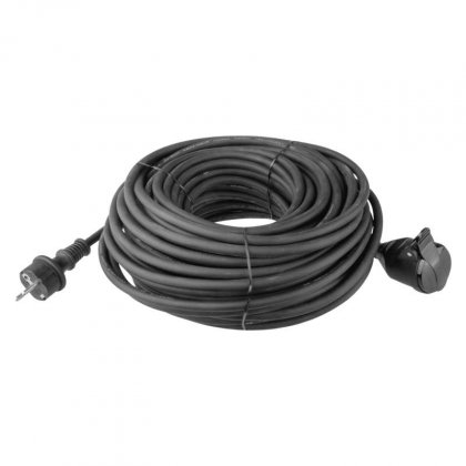 Neoprenový prodlužovací kabel spojka 25m 3x 2,5mm,černá