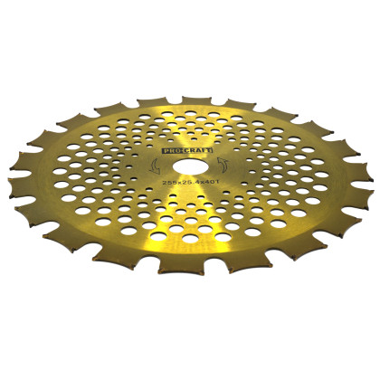 Nůž křovinořezu (kotouč) (D255*25.4) 40Т  (oboustranný) (gold) PROCRAFT | H/P-2/G