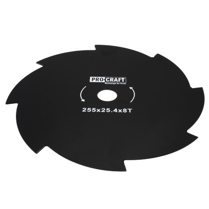 Nůž křovinořezu (kotouč) (D255*25.4) 8T PROCRAFT | H-8T