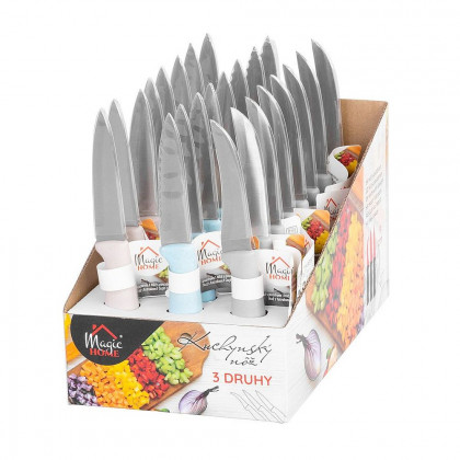 Nůž kuchyňský MagicHome, 3 druhy, Sellbox 24 ks /cena za 1ks/