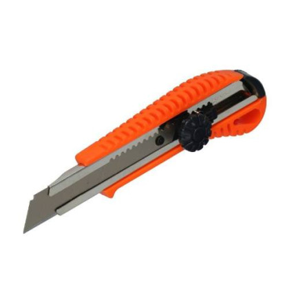 Nůž odlamovací FASTER TOOLS kovová vodící lišta a tělo, 18 mm