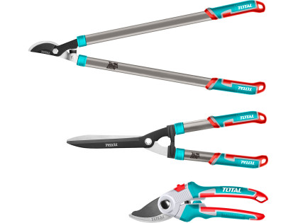 Nůžky zahradnické, sada 3ks, industrial