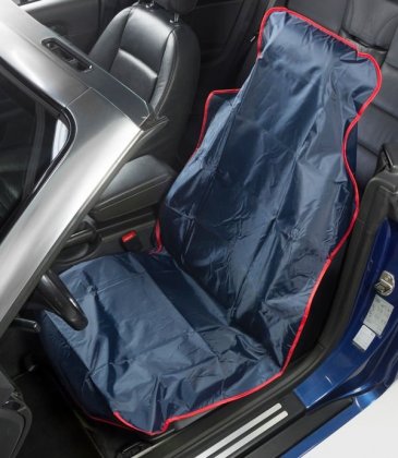 Nylonový ochranný povlak na přední sedadlo SR990303 - modrý