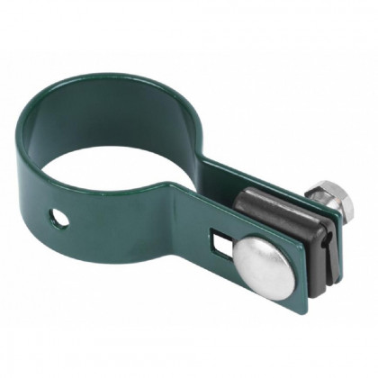 Objímka koncová zelená EUROSTANDARD 48 mm, Zn+PVC, RAL6005