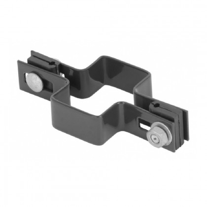 Objímka průběžná antracit EUROSTANDARD 60x40mm, Zn+PVC