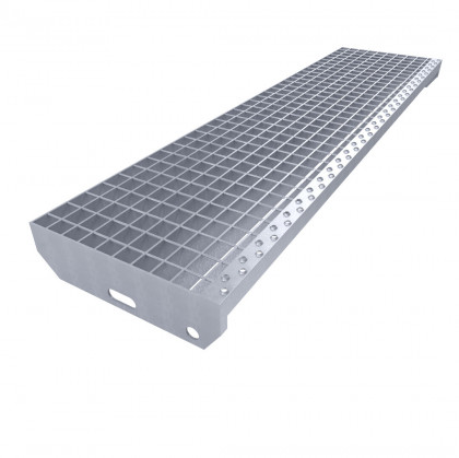Ocelová pozinkovaná svařovaná schodnice FLOMA - 120 x 30,5 x 4 cm