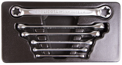 Očkové klíče ve výplni do dílenského vozíku, Torx E6 - E24 - LIACK274011