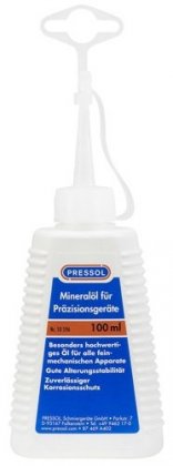 Olej pro precizní přístroje v lahvičce 100 ml PRESSOL 10 596