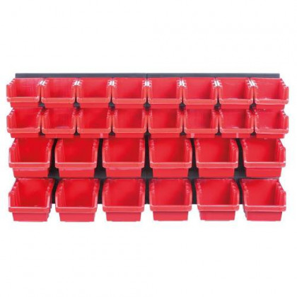 Organizér závěsný s 28 boxy, 800 x 165 x 400 mm