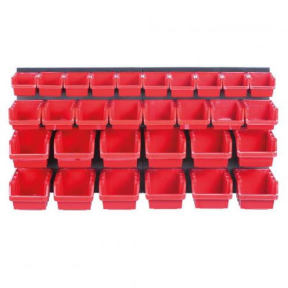Organizér závěsný s 30 boxy, 800 x 165 x 400 mm