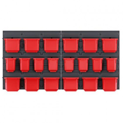Ornanizér závěsný s 20 boxy, 800 x 165 x 400 mm