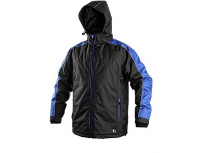 Pánská zimní bunda BRIGHTON, černo-modrá