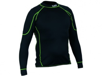 Pánské funkční tričko REWARD, dl. rukáv, černo-zelené