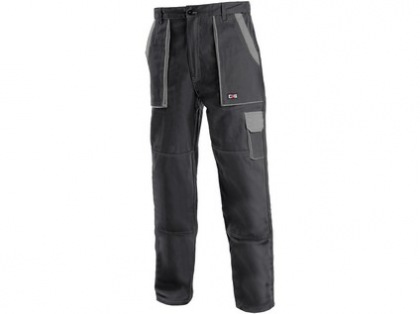 Pánské kalhoty CXS LUXY JOSEF, černo-šedé, vel. 68