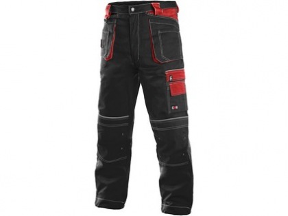 Pánské kalhoty ORION TEODOR, černo-červené, vel. 46