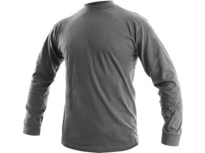Pánské tričko s dlouhým rukávem PETR, zinkové, vel. 3XL