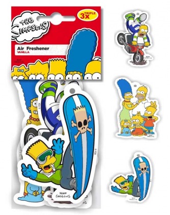 Papírový osvěžovač Simpsons Triple Vanilla XXL