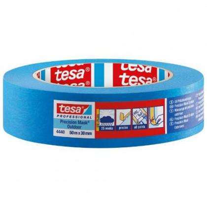 Páska maskovací na okna 4440, UV 26 týdnů, 50 m x 50 mm, modrá