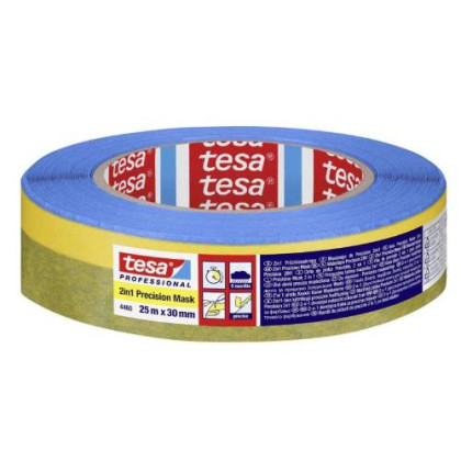 Páska maskovací oboustranná 2 in 1, 25 m x 30 mm, 4460, TESA