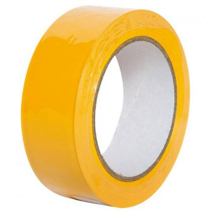 Páska maskovací UV odolná, 38 mm x 33 m, vroubkovaná, žlutá