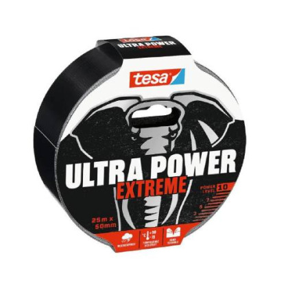 Páska opravná, 25 m x 50 mm, černá, Ultra Power Extreme, TESA