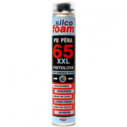 Pěna pistolová zimní 65 XXL, 750 ml, žlutá, SILCOFOAM