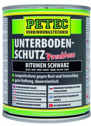 PETEC 73100 Bitumenová hmota na spodek automobilů, 1000 ml plechovka