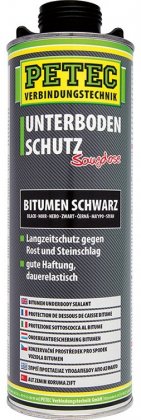 PETEC 73110 Bitumenová hmota na spodek automobilů,1000 ml nádobka