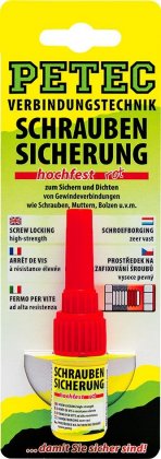 PETEC 92005 Přípravek pro fixaci šroubů - vysoká pevnost, 5 g na závěsné kartě