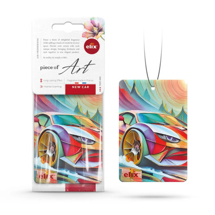 Piece of Art - Osvěžovač vzduchu z celulózového závěsu New Car