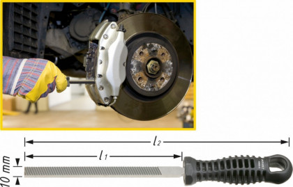 Pilník na brzdové třmeny 4968-5 Hazet