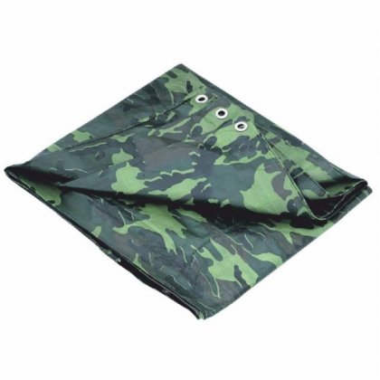 Plachta Tarpaulin khaki maskáčová 2x4 m, 80g/m2