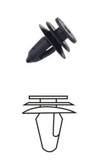 Plastové příchytky čalounění, 10 ks - HRD06