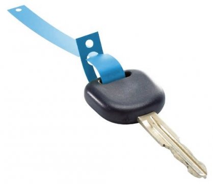 Plastové visačky na klíče s poutkem 9219-00105-N - modré