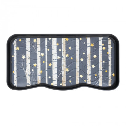 Plastový odkapávač na boty FLOMA Star & Birch - 38 x 75 x 2,1 cm