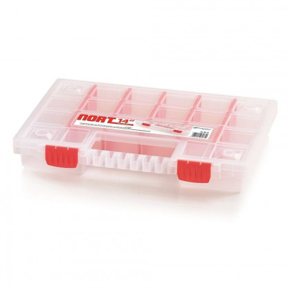 Plastový organizér 22 přihrádek NORT 344x249x50 mm, přepážky