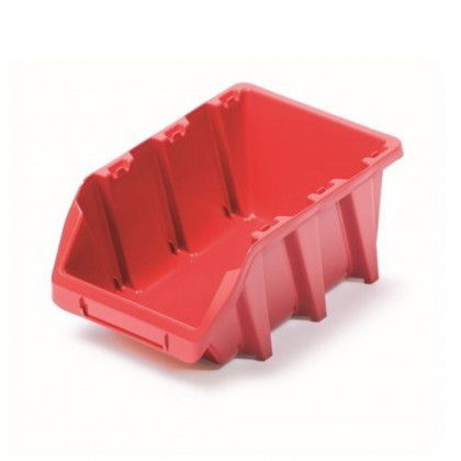 Plastový úložný box BINEER LONG 120x77x60 mm, červený