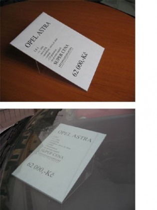 Plexi držák A4 na palubovku