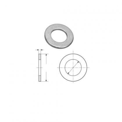 Podl.plochá A 100HV ZB 54x98x8,0