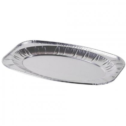 Podnos MagicHome 35x24x2.6 cm, 3 ks, oválný ALU