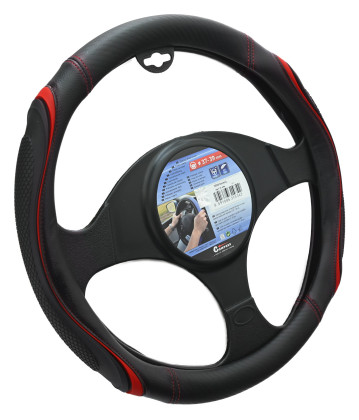 Potah volantu TEAR červený
