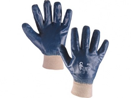 Povrstvené rukavice ARET, modré, vel. 10