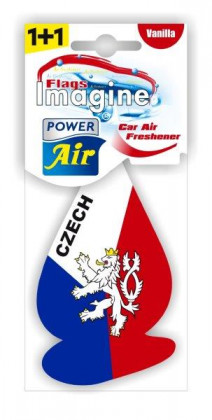 POWER Air - papírový osvěžovač vzduchu IMAGINE FLAGS Czech…