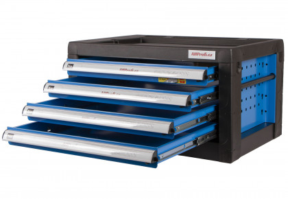 Přenosná skříňka na nářadí, 4 zásuvky, 690x460x405mm - AH010003