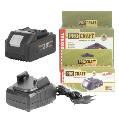 PROCRAFT S20/4-20/1 Sada aku baterie 20/4 + nabíječka 20/1